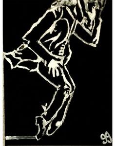 Original Michael Jackson GG - 9” x 12” Canvas Painting