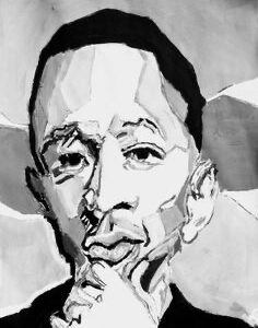 Original Singer Songwriter John Legend GG - 8.5” x 11” Painting