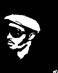 Original Singer Stevie Wonder 2 GG - 8” x 11” Black & White Painting