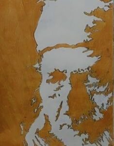 Original Singer Willie Nelson In Autumn Orange GG - 9” x 12” Colored Pencil