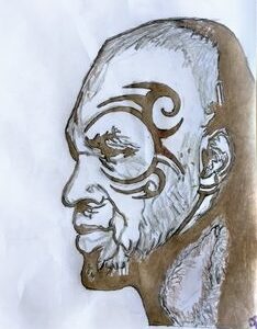 Original Boxer Mike Tyson 2 GG - 8” x 11” Colored Pencil