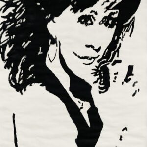Original Singer Songwriter Reba McEntire GG - 9” x 12” Black & White Painting