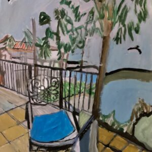 Original Destin Beach View Of Bayside GG - 9” x 12” Painting