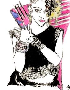 Original Pop Singer Madonna GG - 8" x 11" Colored Pencil