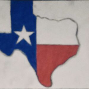 Original Texas Flag GG - 9” x 12” Colored Pencil