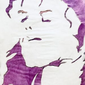 Original Singer Michael Jackson In Purple GG - 9” x 12” Colored Pencil