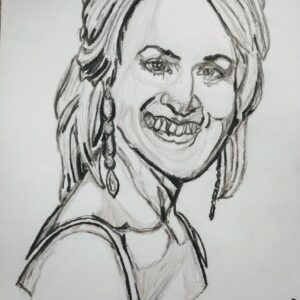 Original Singer Songwriter Carrie Underwood 6 GG - 9" x 12" Black & White Colored Pencil