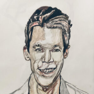 Original Artist David Bromstad On Color Splash GG - 9" x 12" Colored Pencil