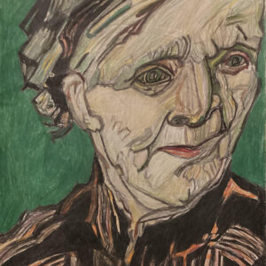 Original Artist Mother Of Son Of Manse's As Christie In London GG - 9" x 12" Colored Pencil