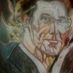Original Austin Actor Matthew McConaughey GG - 9” x 12” Colored Pencil