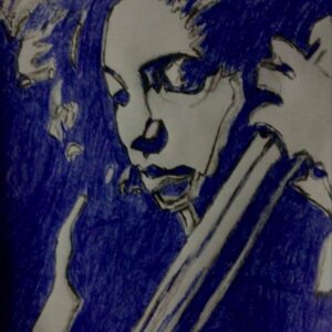 Original Austin Jazz Singer Songwriter Esperanza Spalding GG - 8" x 11" Colored Pencil