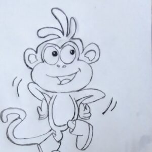 Original Character Boots 2 GG – 8″ x 11″ Art Ink Pencil