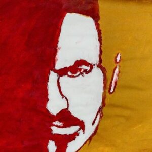 Original Singer Songwriter In Autumn Colors George Michael GG - 8.5” x 11” Painting