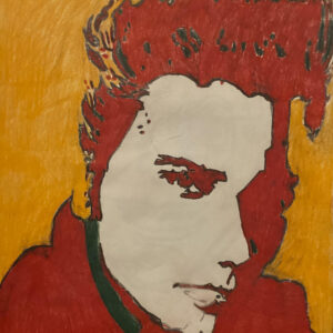 Original Singer Elvis Presley In Autumn Also Christmas New Year Colors & Praising GG - 9" x 12" Colored Pencil