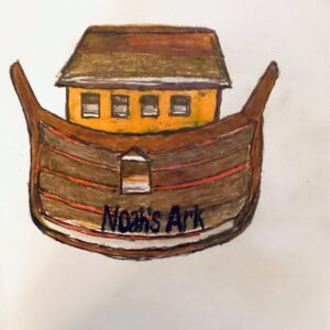 Original Noah’s Built Ark GG - 9” x 12” Colored Pencil