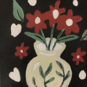 Original Autumn Bouquet Poppies GG - 11” x 14” Canvas Painting