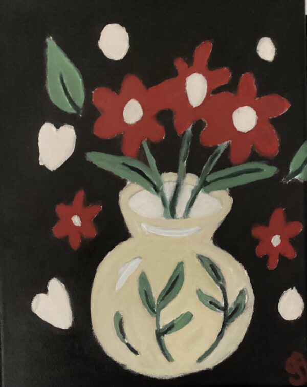 Original Autumn Bouquet Poppies GG - 11” x 14” Canvas Painting