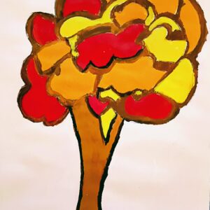 Original Montana Autumn Maple Tree GG - 9" x 12" Painting