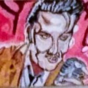 Original Olden Time Famous Elvis Presley The King Live 2 GG - 11" x 14" Canvas Painting