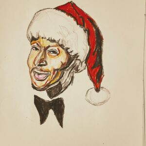 Original Singer Songwriter John Legend Remembering True Reason Of Christmas GG - 9" x 12" Colored Pencil