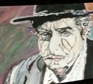Original Singer Bob Dylan GG - 16" x 20" Canvas Painting