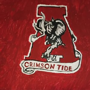 Original Alabama Roll Tide Logo GG - 11" x 14" Canvas Painting