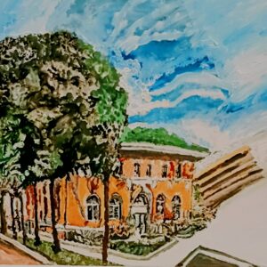 Original Meridian MS Museum Of Art Building GG - 16" x 20" Canvas Painting