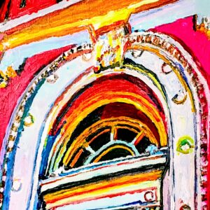 Original Meridian Mississippi Front Of Art Museum GG - 11" x 14" Canvas Painting